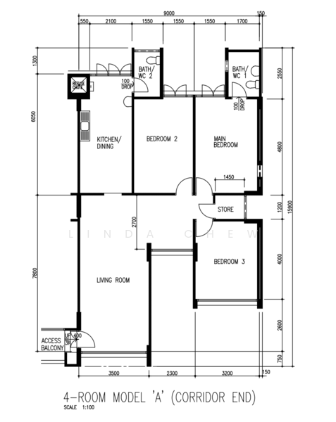321 Yishun Central, 321 Yishun Central, 3 Bedrooms, 1,130 sqft, HDB Flat For Sale, by Linda Chew, 500219671 - PropertyGuru.com.sg