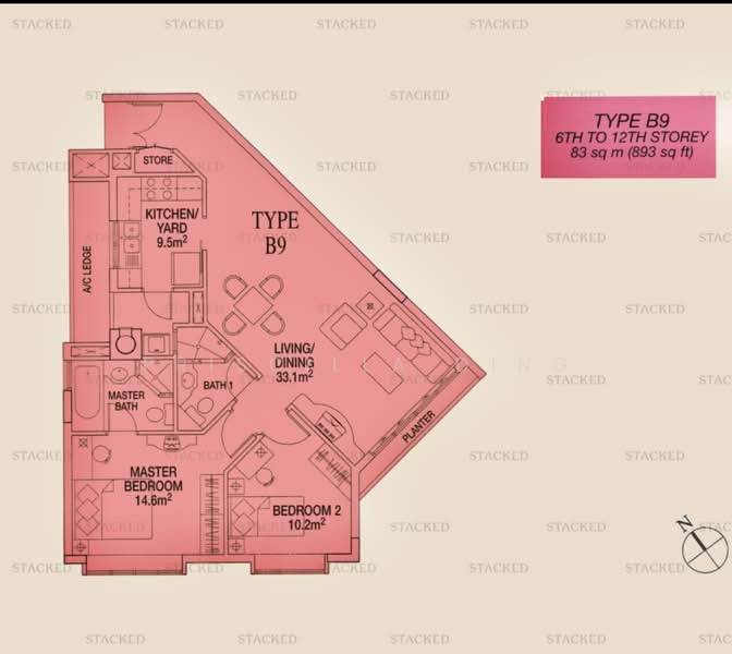 Sunshine Plaza, 10 Prinsep Link, 2 Bedrooms, 764 sqft, Apartment For Rent, by Priscilla Ding, 500219682 - PropertyGuru.com.sg