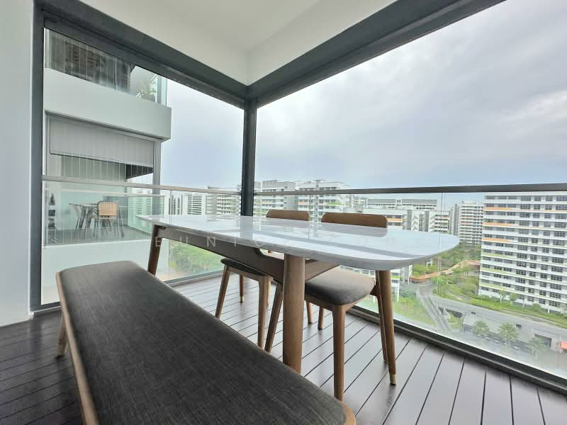 The Tampines Trilliant, 31 Tampines Central 7, 3 Bedrooms, 1,001 sqft, Executive Condominium For Sale, by Eunice Goh, 500219690 - Balcony - PropertyGuru.com.sg
