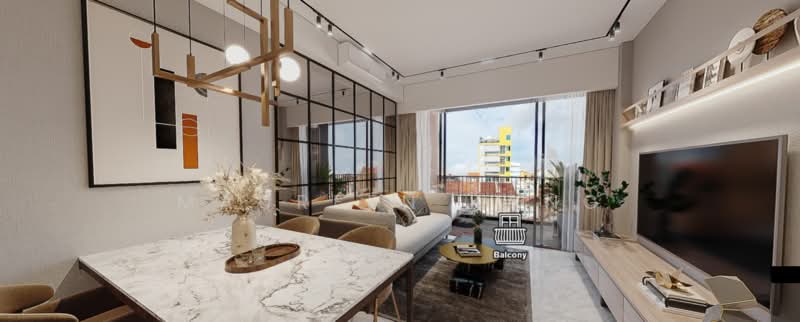 Gems Ville, 8 Lorong 13 Geylang, 2 Bedrooms, 797 sqft, Condominium For Sale, by Maureen Kang, 500219950 - Living Room - PropertyGuru.com.sg