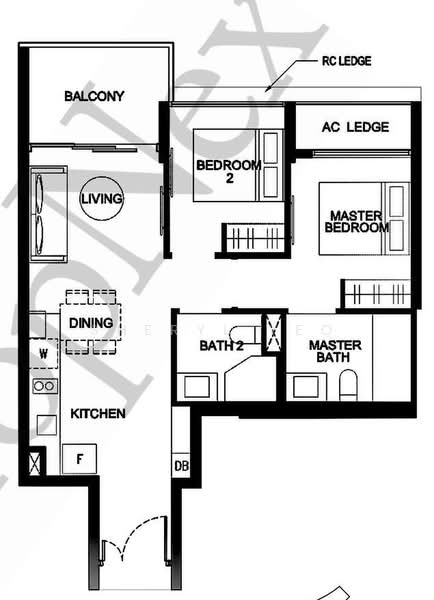 Kingsford Waterbay, 74 Upper Serangoon View, 2 Bedrooms, 689 sqft, Condominium For Sale, by Sheryl Yeo, 500220028 - PropertyGuru.com.sg