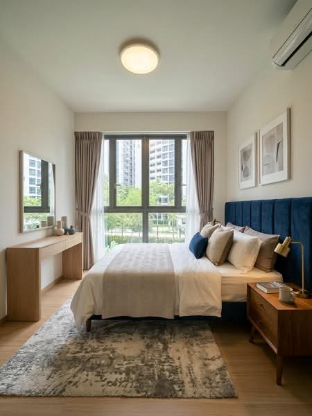 Parc Life, 25 Sembawang Crescent, 2 Bedrooms, 764 sqft, Executive Condominium For Sale, by Louis Tay, 500220115 - Master Bedroom (illustration purposes) - PropertyGuru.com.sg