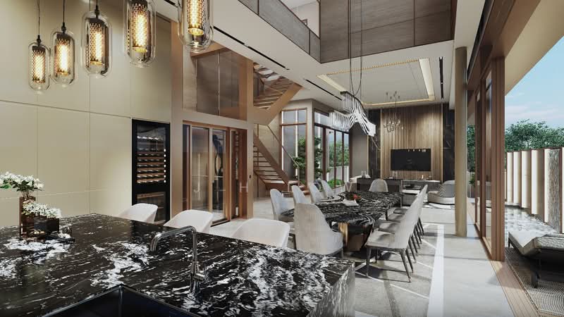 Brand New 2.5 Storey Semi-D @ Lakme, Aida Street, Opera Estate, , 5 Bedrooms, 5,900 sqft, Semi-Detached House For Sale, by J H Low, 500220213 - Dining Room - PropertyGuru.com.sg