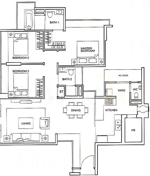 One Amber, 1 Amber Gardens, 3 Bedrooms, 1,300 sqft, Condominium For Rent, by Moon Lim, 500220224 - PropertyGuru.com.sg