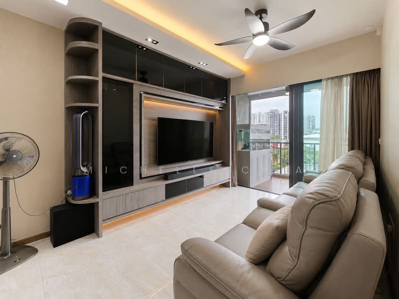 Kingsford Waterbay, 68 Upper Serangoon View, 4 Bedrooms, 1,023 sqft, Condominium For Sale, by Michelle Chia, 500220240 - Living Room - PropertyGuru.com.sg