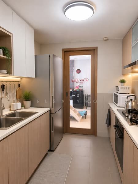 Changi Rise Condo, 10 Simei Rise, 3 Bedrooms, 1,130 sqft, Condominium For Sale, by Elsa Yeo, 500220279 - Kitchen - PropertyGuru.com.sg