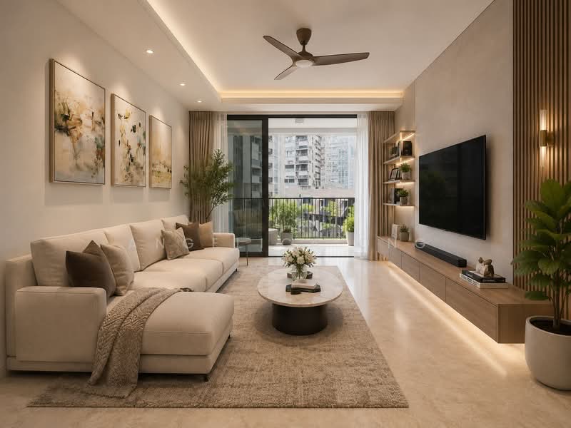 The Venue Residences and Shoppes, 14 Tai Thong Crescent, 3 Bedrooms, 1,130 sqft, Apartment For Sale, by Angelica Ong, 500220350 - Living Room - PropertyGuru.com.sg
