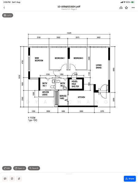 624A Tampines Avenue 12, , 3 Bedrooms, 1,001 sqft, HDB Flat For Sale, by Dyan Chang, 500220538 - PropertyGuru.com.sg