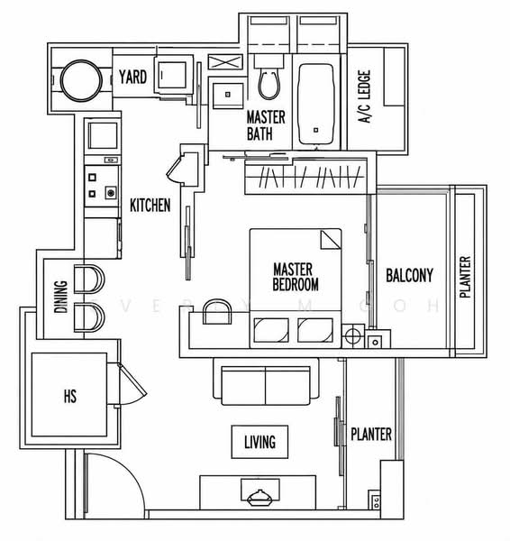 The Merlot, 101 Keng Lee Road, 1 Bedroom, 517 sqft, Apartment For Sale, by Beverly M Goh, 500220580 - PropertyGuru.com.sg