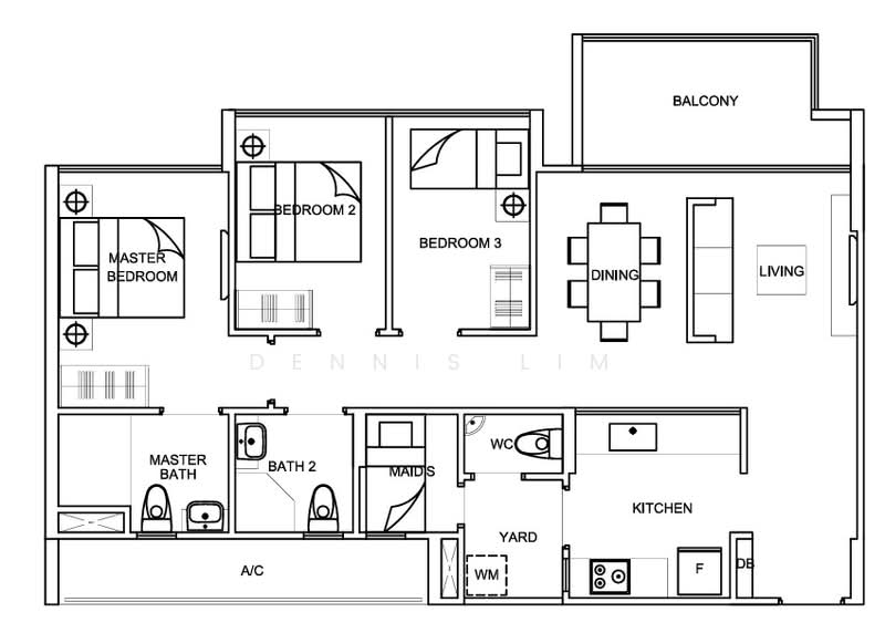 La Fiesta, 66 Sengkang Square, 3 Bedrooms, 1,001 sqft, Condominium For Sale, by Dennis Lim, 500220643 - PropertyGuru.com.sg