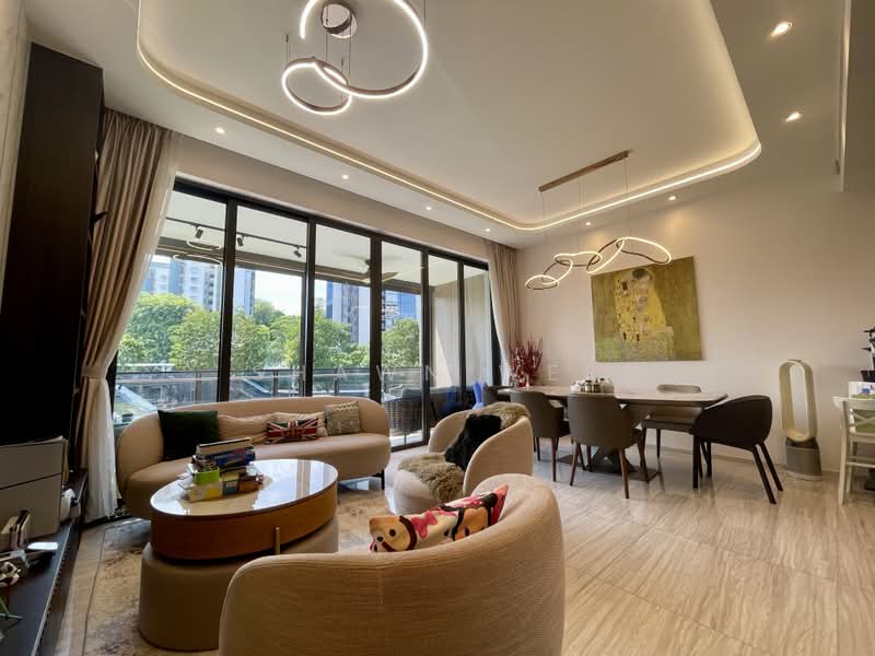 Leedon Green, 28 Leedon Heights, 4 Bedrooms, 1,496 sqft, Condominium For Sale, by Shawn Wee, 500220691 - Living Room - PropertyGuru.com.sg