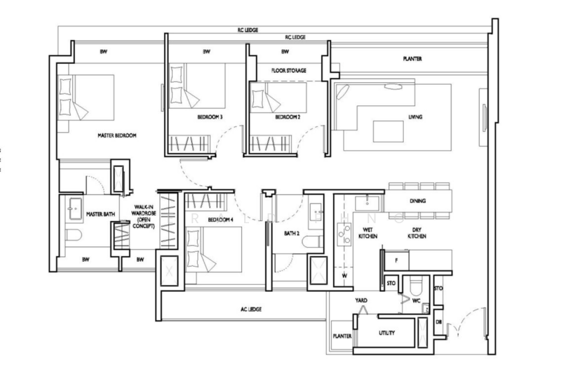 D'Nest, 133 Pasir Ris Grove, 4 Bedrooms, 1,410 sqft, Condominium For Sale, by Gerald Phng, 500220791 - PropertyGuru.com.sg