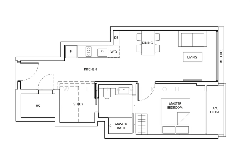 Sophia Meadow, 132 Sophia Road, Orchard / River Valley, 1 Bedroom, 560 sqft, Condominium For Sale, by William Koh, 500220828 - PropertyGuru.com.sg