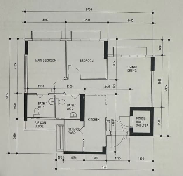 107A Bidadari Park Drive, 107A Bidadari Park Drive, 2 Bedrooms, 732 sqft, HDB Flat For Sale, by Esther Goh, 500220902 - PropertyGuru.com.sg