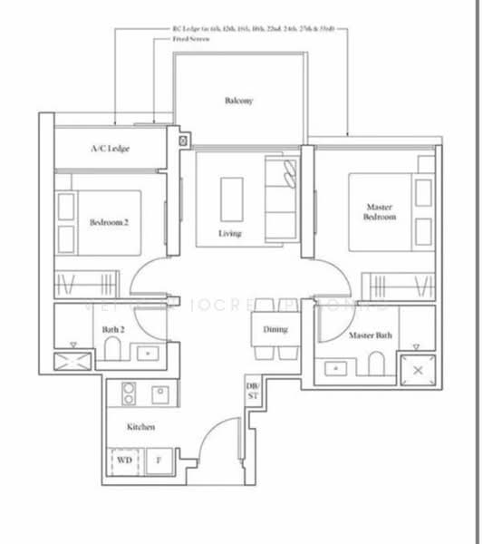 Avenue South Residence, 1 Silat Avenue, 2 Bedrooms, 689 sqft, Condominium For Sale, by Eunice Toh, 500220912 - PropertyGuru.com.sg