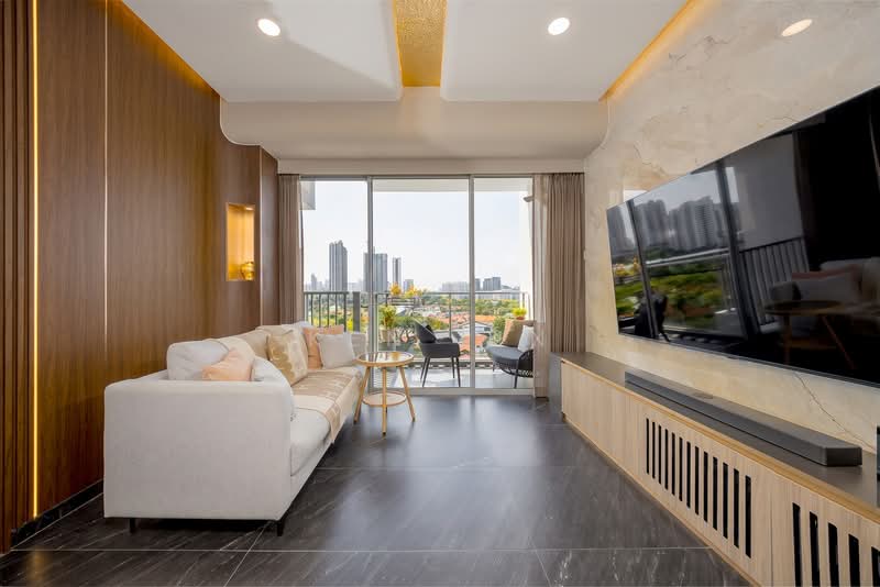 The Parc Condominium, 3 West Coast Walk, 3 Bedrooms, 1,216 sqft, Condominium For Sale, by Ken Lin, 500220914 - Living Room - PropertyGuru.com.sg