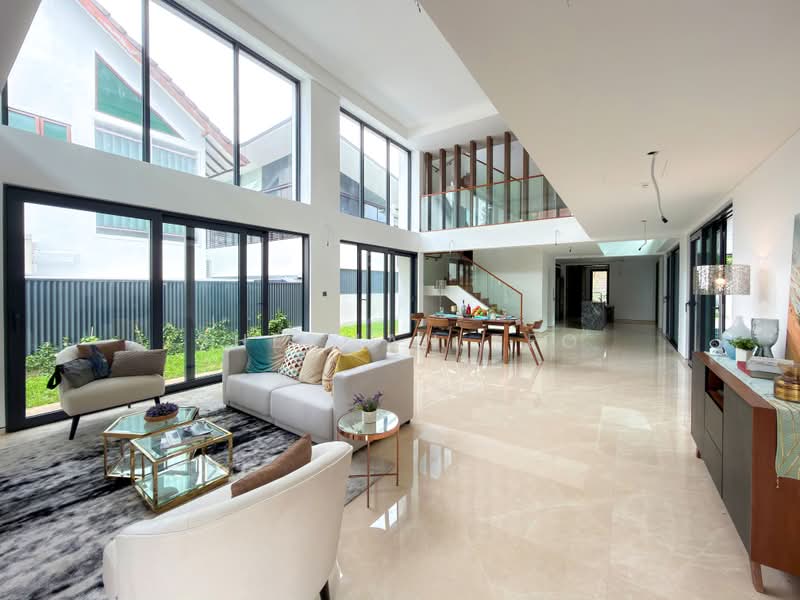 Brand New 2.5 + M Storey Detached @ Matlock Rise, Melrose Drive, Sommerville Rd, Clifton Vale, Seran, Matlock Rise, Melrose Drive, Sommerville Rd, Clifton Vale, Serangoon Mrt, 6 Bedrooms, 8,969 sqft, Detached House For Sale, by Sherman Teo, 500220986 - Living Room - PropertyGuru.com.sg