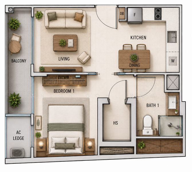 Rezi 35, 20 Lorong 35 Geylang, 1 Bedroom, 441 sqft, Condominium For Rent, by Anson Goh 吴铭华, 500221023 - PropertyGuru.com.sg