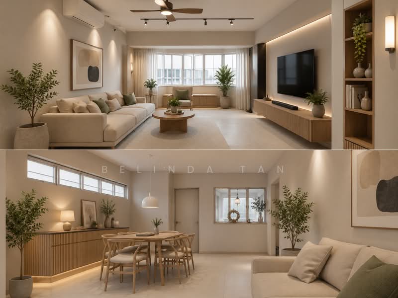 430 Tampines Street 41, 430 Tampines Street 41, 3 Bedrooms, 152 sqft, HDB Flat For Sale, by Belinda Tan, 500221173 - Living Room - PropertyGuru.com.sg