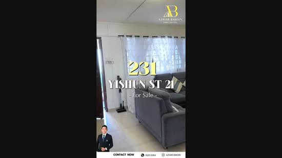 231 Yishun Street 21, 231 Yishun Street 21, 3 Bedrooms, 1,054 sqft, HDB Flat For Sale, by Azhar Baksin, 500221241 - PropertyGuru.com.sg