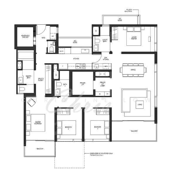 Midtown Modern, 18 Tan Quee Lan Street, 4 Bedrooms, 1,808 sqft, Condominium For Sale, by Christine Low, 500221265 - PropertyGuru.com.sg