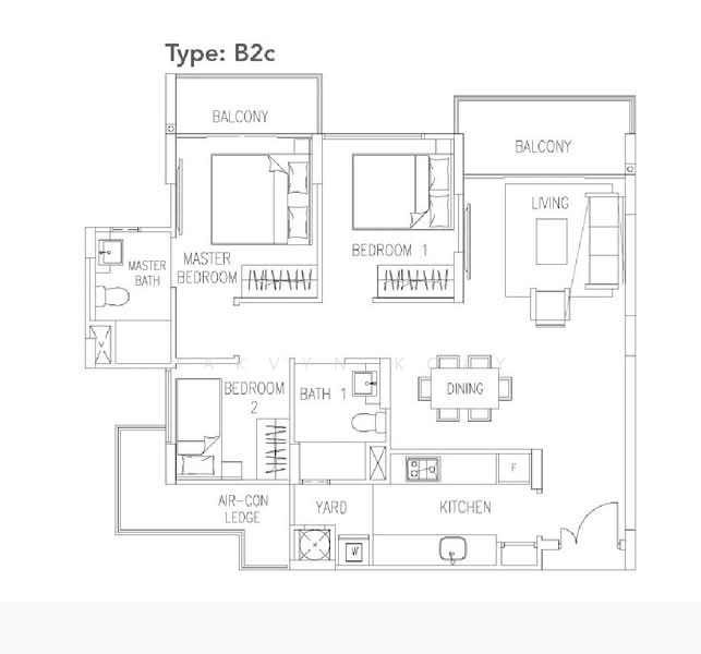 Watercolours, 27 Pasir Ris Link, 3 Bedrooms, 958 sqft, Condominium For Sale, by Jakvyn Koay, 500221295 - PropertyGuru.com.sg