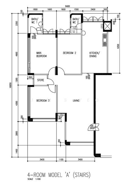 334 Hougang Avenue 5, 334 Hougang Avenue 5, 3 Bedrooms, 1,119 sqft, HDB Flat For Sale, by James Yeo, 500221303 - PropertyGuru.com.sg