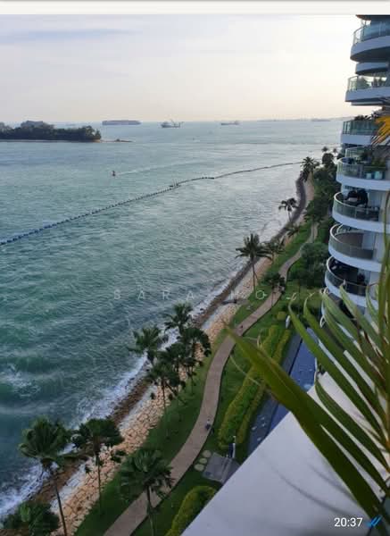 Cape Royale, 25 Cove Way, 4 Bedrooms, 2,508 sqft, Condominium For Rent, by Sara Ho, 500221378 - view of beach of the unit - PropertyGuru.com.sg