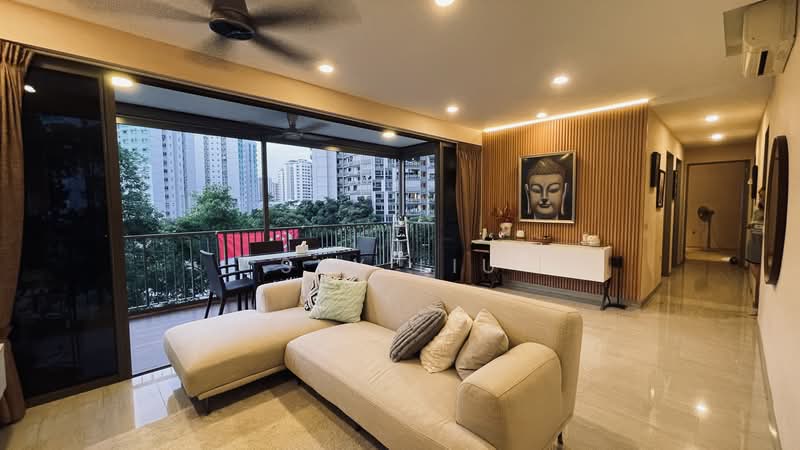 Waterwoods, Punggol Field Walk, 4 Bedrooms, 1,281 sqft, Executive Condominium For Sale, by Sky Liu, 500221436 - Living Room - PropertyGuru.com.sg
