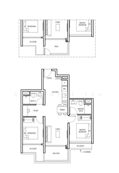 Grand Dunman, 18 Dunman Road, East Coast / Marine Parade, 2 Bedrooms, 775 sqft, Condominium For Rent, by Geraldine Teh, 500221480 - PropertyGuru.com.sg