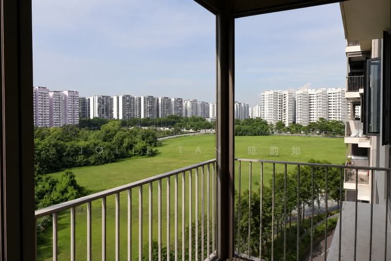 Treasure Crest, 60 Anchorvale Crescent, 3 Bedrooms, 1,076 sqft, Executive Condominium For Sale, by Jolie Tan 陈韵如, 500221518 - Balcony - PropertyGuru.com.sg