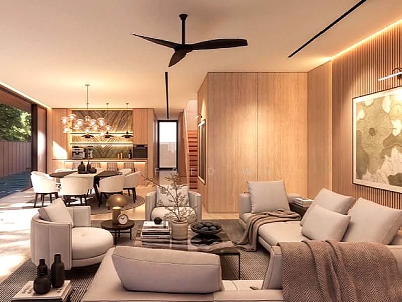 Bespoke Semi-D Pair, Gilstead Road | 5 Ensuite + Private Pool & Lift, , 6 Bedrooms, 7,276 sqft, Semi-Detached House For Sale, by Alfred Wu, 500221536 - Living Room - PropertyGuru.com.sg