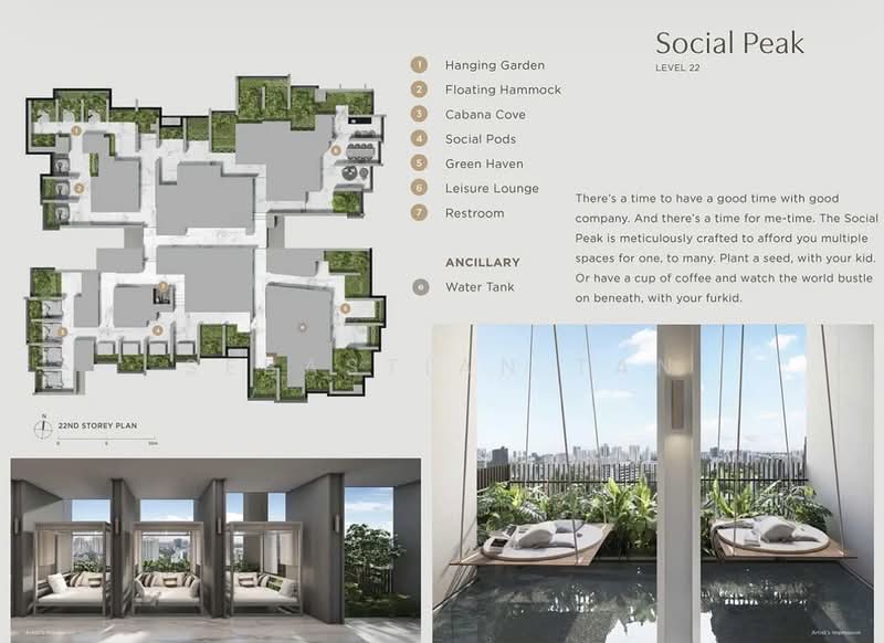 Promenade Peak, 1 Zion Road, 2 Bedrooms, 689 sqft, Condominium For Sale, by Sebastian Tan, 500221622 - Garden - PropertyGuru.com.sg