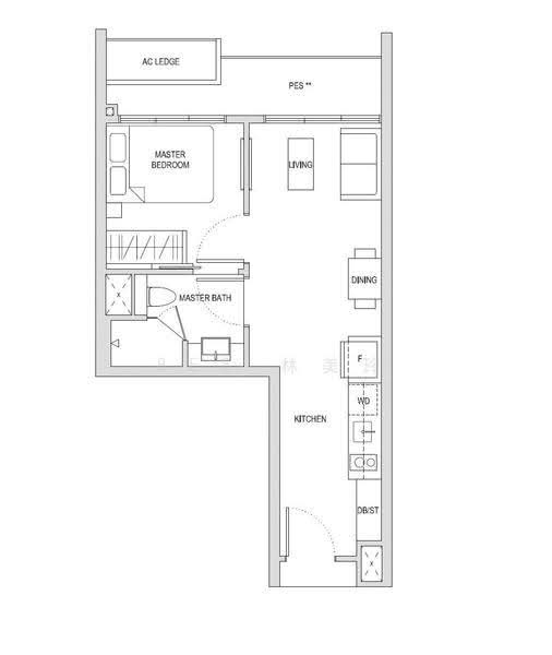 Affinity At Serangoon, 30 Serangoon North Avenue 1, Hougang / Punggol / Sengkang, 1 Bedroom, 484 sqft, Condominium For Sale, by Bee 林美玲, 500221623 - PropertyGuru.com.sg