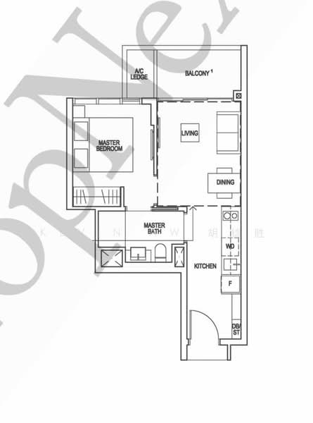 Riverfront Residences, 41 Hougang Avenue 7, 1 Bedroom, 463 sqft, Condominium For Sale, by Kevin Aw 胡锦胜, 500221629 - PropertyGuru.com.sg