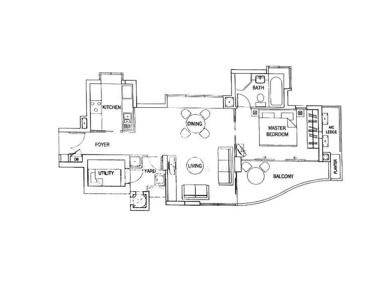 Cote D'Azur, 70 Marine Parade Road, 1 Bedroom, 840 sqft, Condominium For Rent, by Ben Lau, 500221661 - PropertyGuru.com.sg