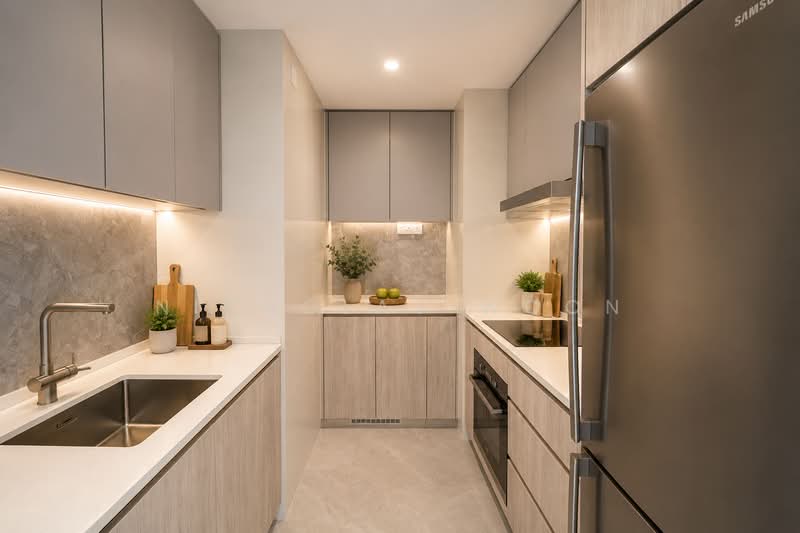 AMO Residence, 23 Ang Mo Kio Rise, 2 Bedrooms, 678 sqft, Condominium For Rent, by Nicholas Woon, 500221791 - Kitchen - PropertyGuru.com.sg