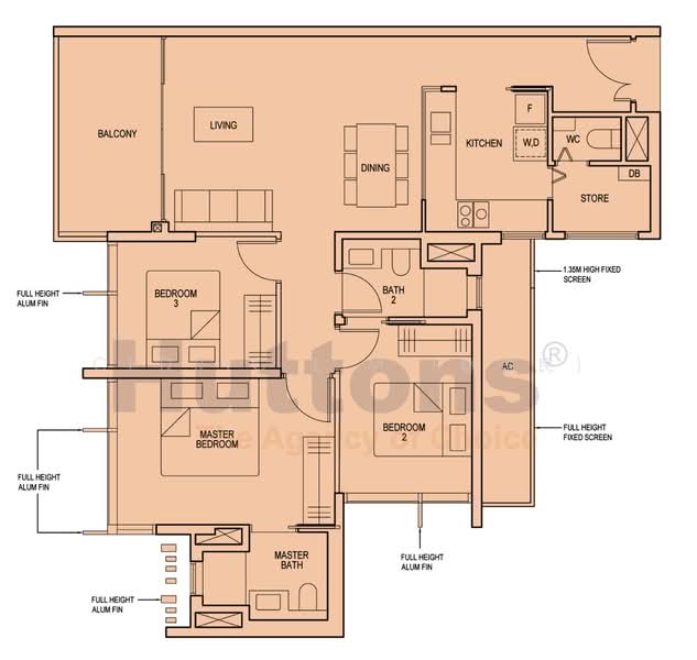 The Avenir, 8 River Valley Close, 3 Bedrooms, 1,141 sqft, Condominium For Sale, by Cedric Lim (林育民), 500221845 - PropertyGuru.com.sg