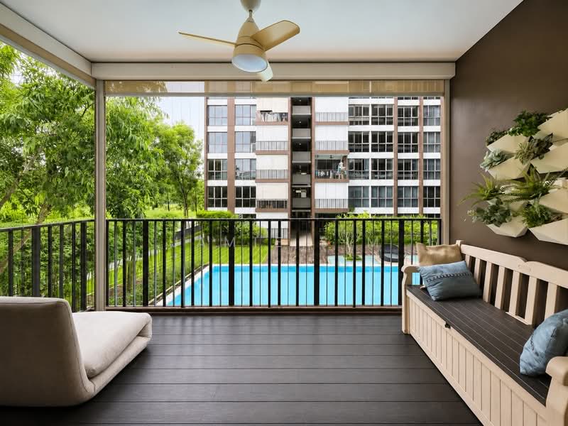 Bellewoods, 100 Woodlands Avenue 5, 4 Bedrooms, 1,152 sqft, Executive Condominium For Sale, by Jamie Sim, 500221883 - Balcony - PropertyGuru.com.sg