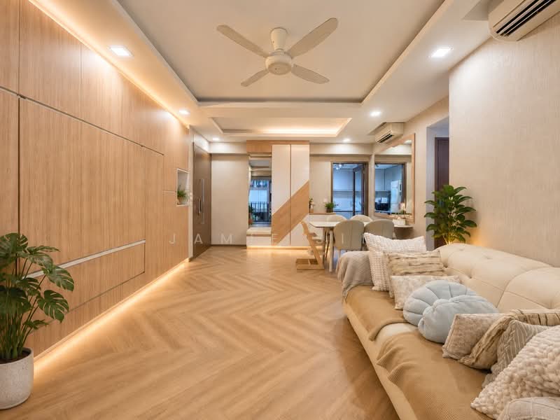 Bellewoods, 100 Woodlands Avenue 5, 4 Bedrooms, 1,152 sqft, Executive Condominium For Sale, by Jamie Sim, 500221883 - Living Room - PropertyGuru.com.sg
