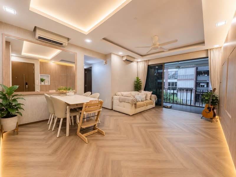 Bellewoods, 100 Woodlands Avenue 5, 4 Bedrooms, 1,152 sqft, Executive Condominium For Sale, by Jamie Sim, 500221883 - Living Room - PropertyGuru.com.sg