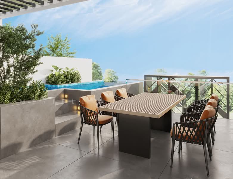Freehold D15 Luxury Inter-Terrace with Private Lift & Rooftop Pool, , 5 Bedrooms, 5,185 sqft, Terraced House For Sale, by Meriell Alexiz Kwek, 500221926 - Exterior - PropertyGuru.com.sg