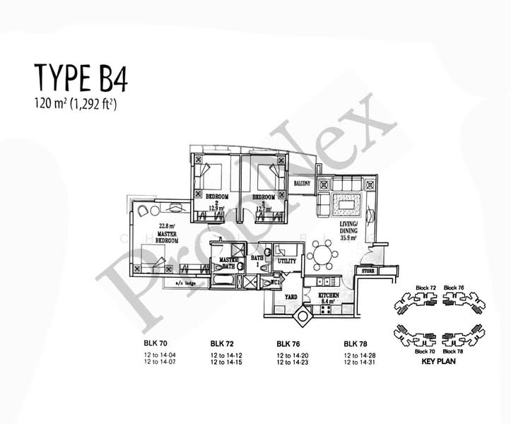 The Florida, 78 Hougang Avenue 7, 3 Bedrooms, 1,292 sqft, Condominium For Sale, by Chua Le Bing, 500221979 - PropertyGuru.com.sg