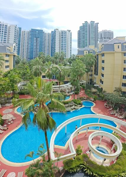 Westcove Condo, 10 West Coast Crescent, 3 Bedrooms, 1,216 sqft, Condominium For Sale, by Sarah Goh, 500221984 - Poolview from unit - PropertyGuru.com.sg