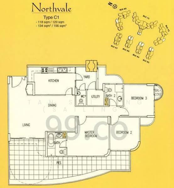 Northvale, 61 Choa Chu Kang Loop, 3 Bedrooms, 1,292 sqft, Condominium For Sale, by Tan Sai Ling (SAILING), 500222059 - PropertyGuru.com.sg