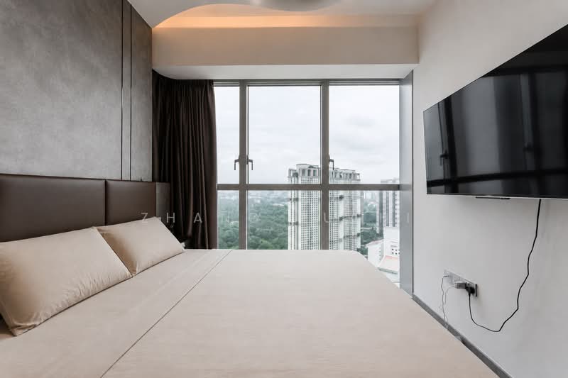 Queens Peak, 1 Dundee Road, 3 Bedrooms, 1,001 sqft, Condominium For Rent, by Zhang Yuchi, 500222061 - Master Bedroom - PropertyGuru.com.sg