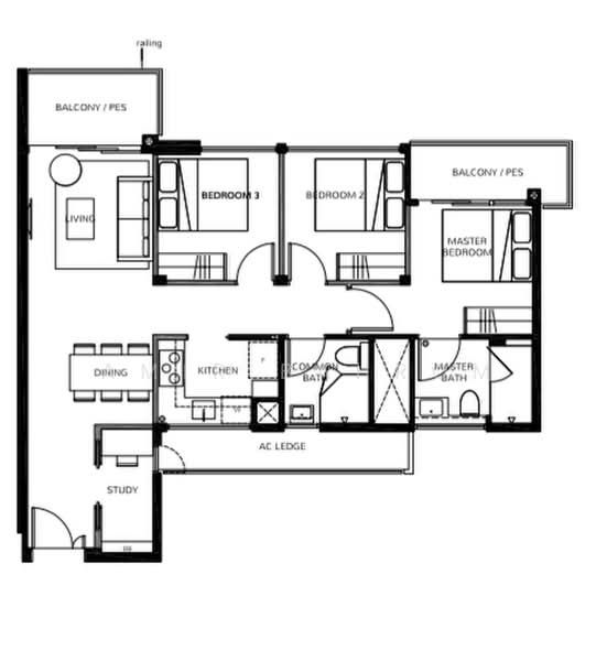 The Wisteria, 590 Yishun Ring Road, 3 Bedrooms, 969 sqft, Condominium For Sale, by Amir Bahrom, 500222089 - PropertyGuru.com.sg