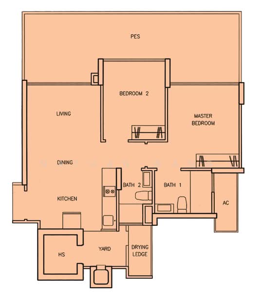 Waterview, 95 Tampines Avenue 1, 2 Bedrooms, 980 sqft, Condominium For Sale, by Nathan Wang, 500222094 - PropertyGuru.com.sg