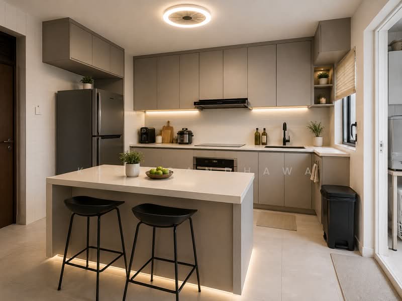 719 Pasir Ris Street 72, 719 Pasir Ris Street 72, 3 Bedrooms, 1,367 sqft, HDB Flat For Sale, by Kash Randhawa, 500222152 - Kitchen - Artist Impression - PropertyGuru.com.sg