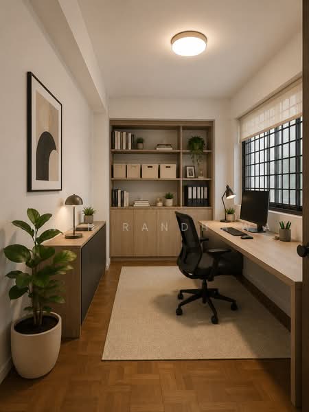 719 Pasir Ris Street 72, 719 Pasir Ris Street 72, 3 Bedrooms, 1,367 sqft, HDB Flat For Sale, by Kash Randhawa, 500222152 - Bedroom convert Study _ Ai - PropertyGuru.com.sg